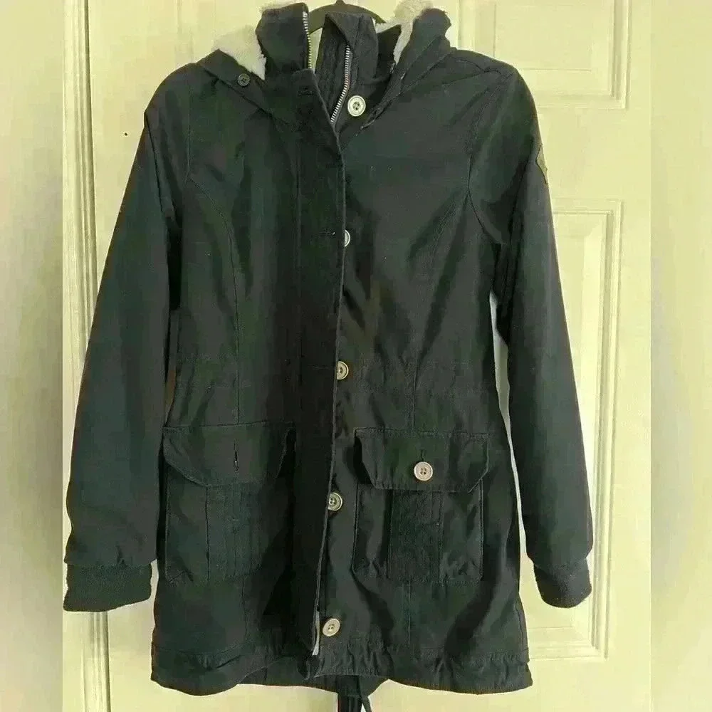 Hollister coat navy blue - Picture 2 of 8